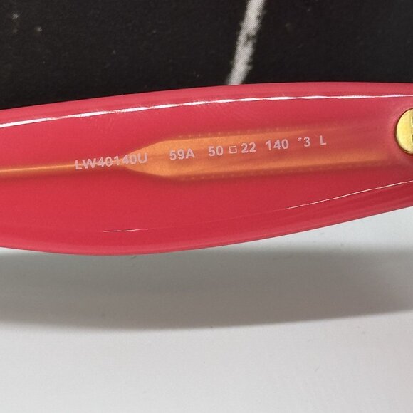 NEW LOEWE LW40140U 59A WOMEN SUNGLASSES BLACK CAT EYE LOEWE EYEWEAR - Picture 9 of 11